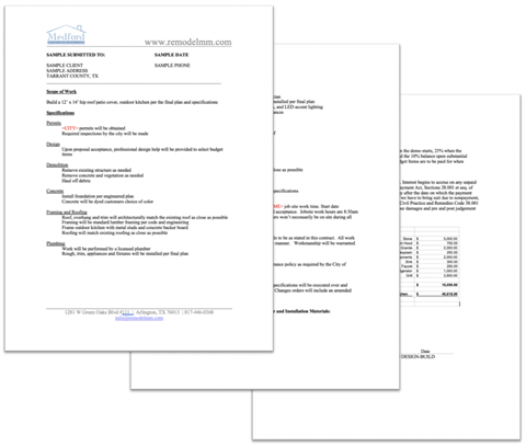 Scope of Work Document & Cost to Build