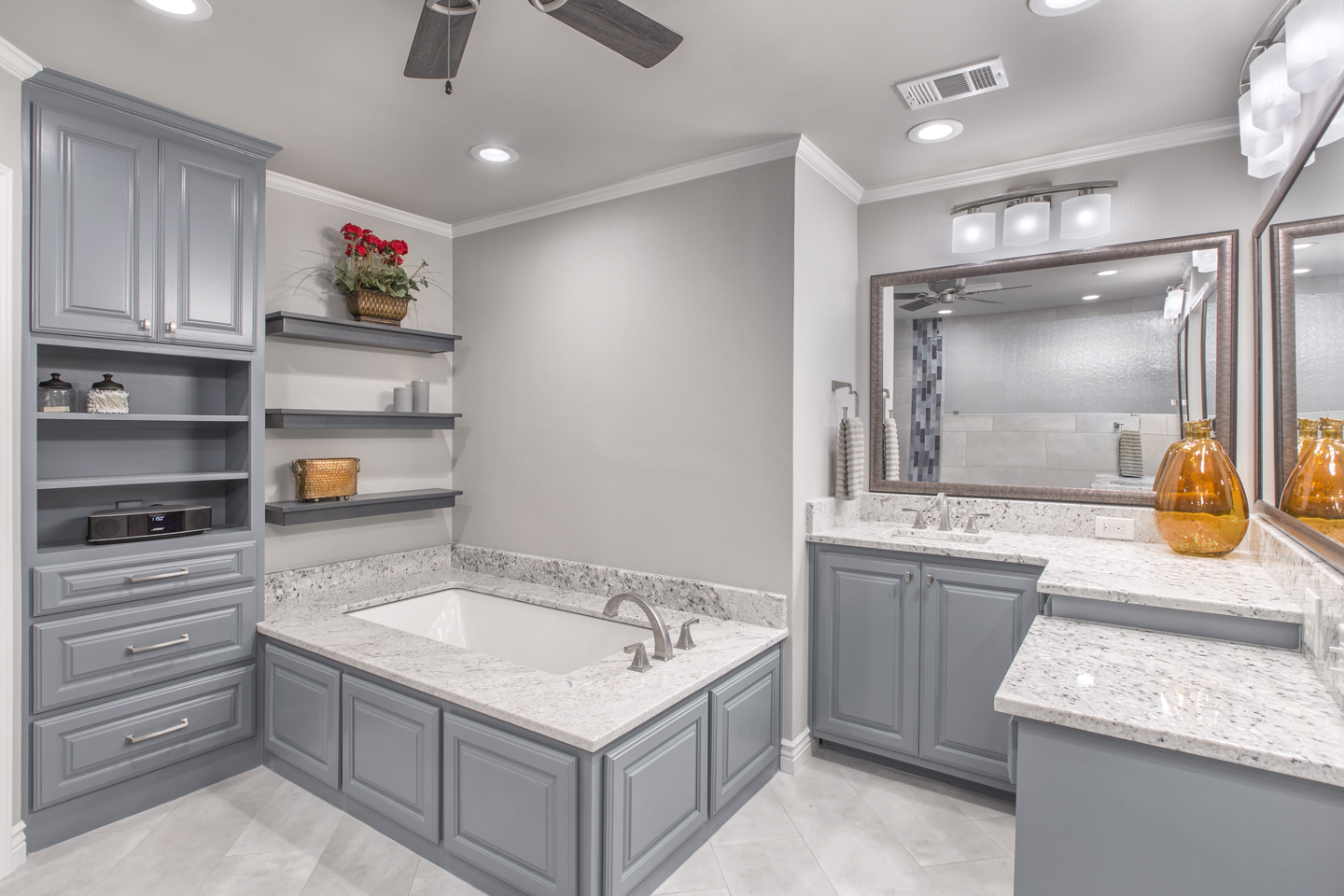 A 1970's Master Bathroom Makeover - Medford Design-Build A 1970's Master Bathroom Makeover - Medford Design-Build