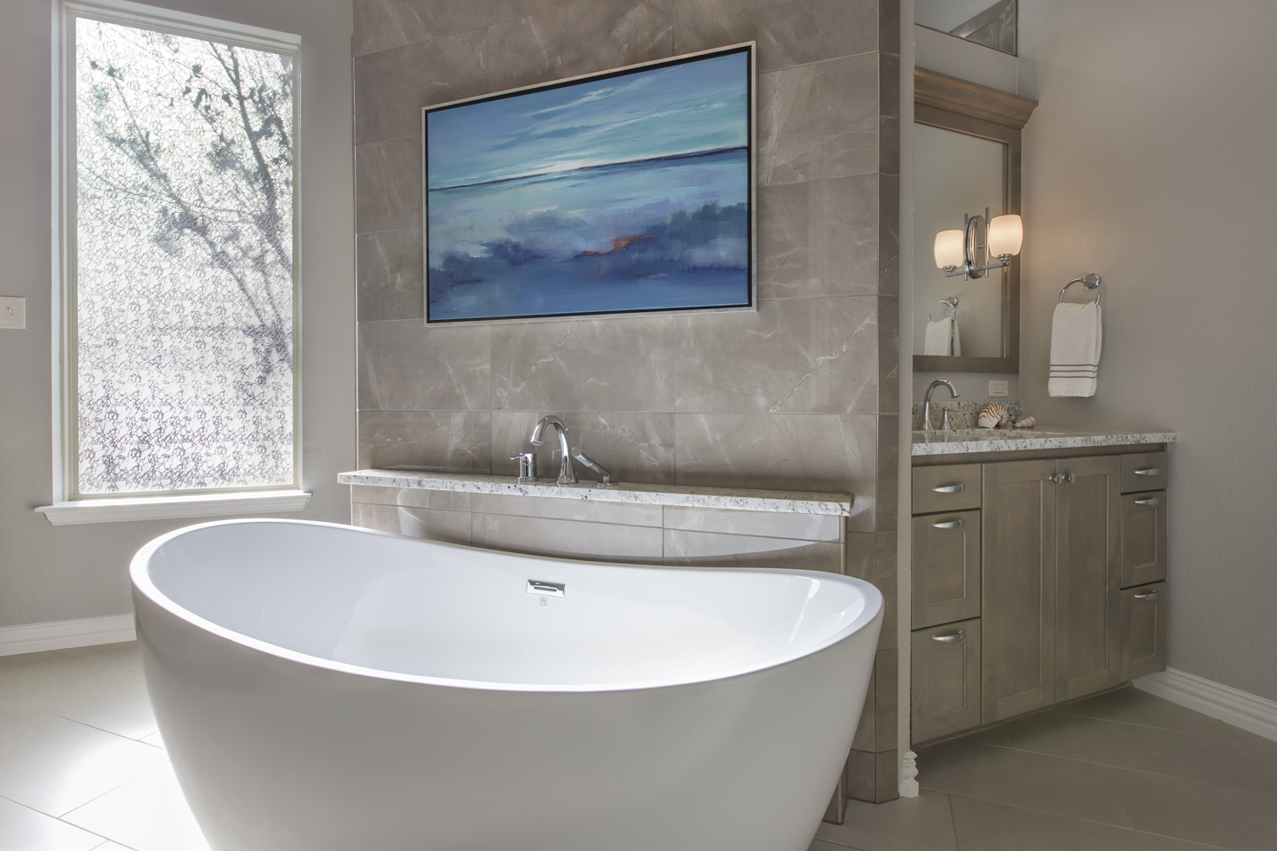 A Unique Master Bathroom gets a Spa-Like Renovation: Medford Remodeling