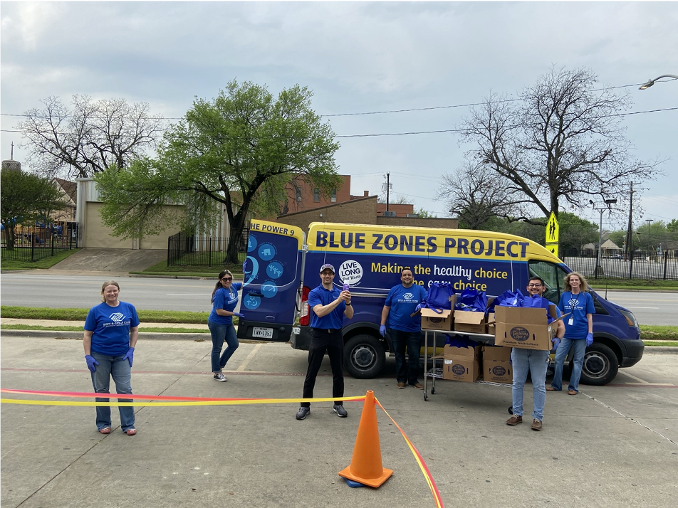 The Boys Girls Clubs of Greater Tarrant County Curbside Meal Distribution