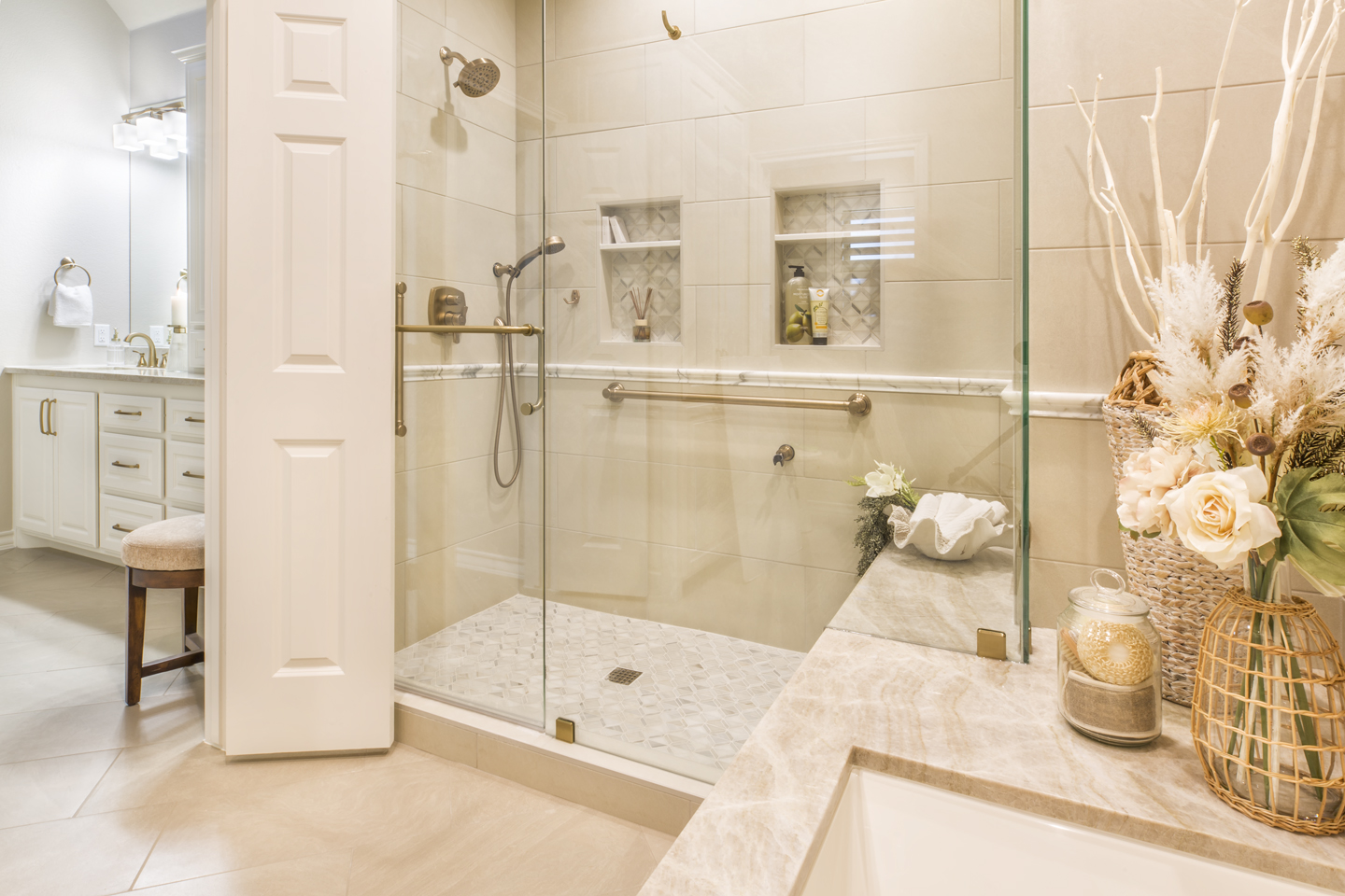 Goodbye Wallpaper, Hello Spa Vibe! A Colleyville, TX Remodel Medford Remodeling Goodbye Wallpaper, Hello Spa Vibe! A Colleyville, TX Remodel Medford Remodeling