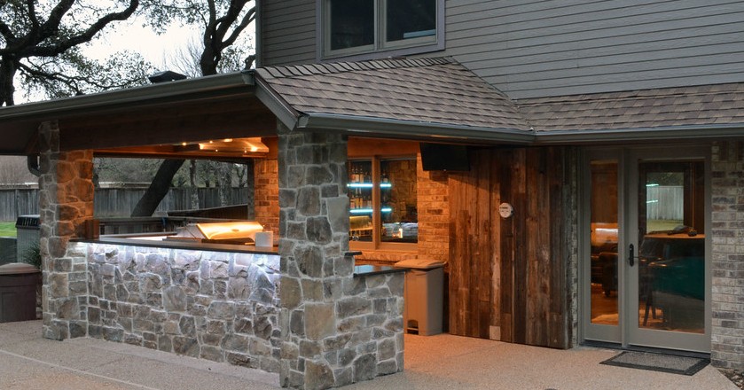 A Rustic Outdoor Kitchen Addition