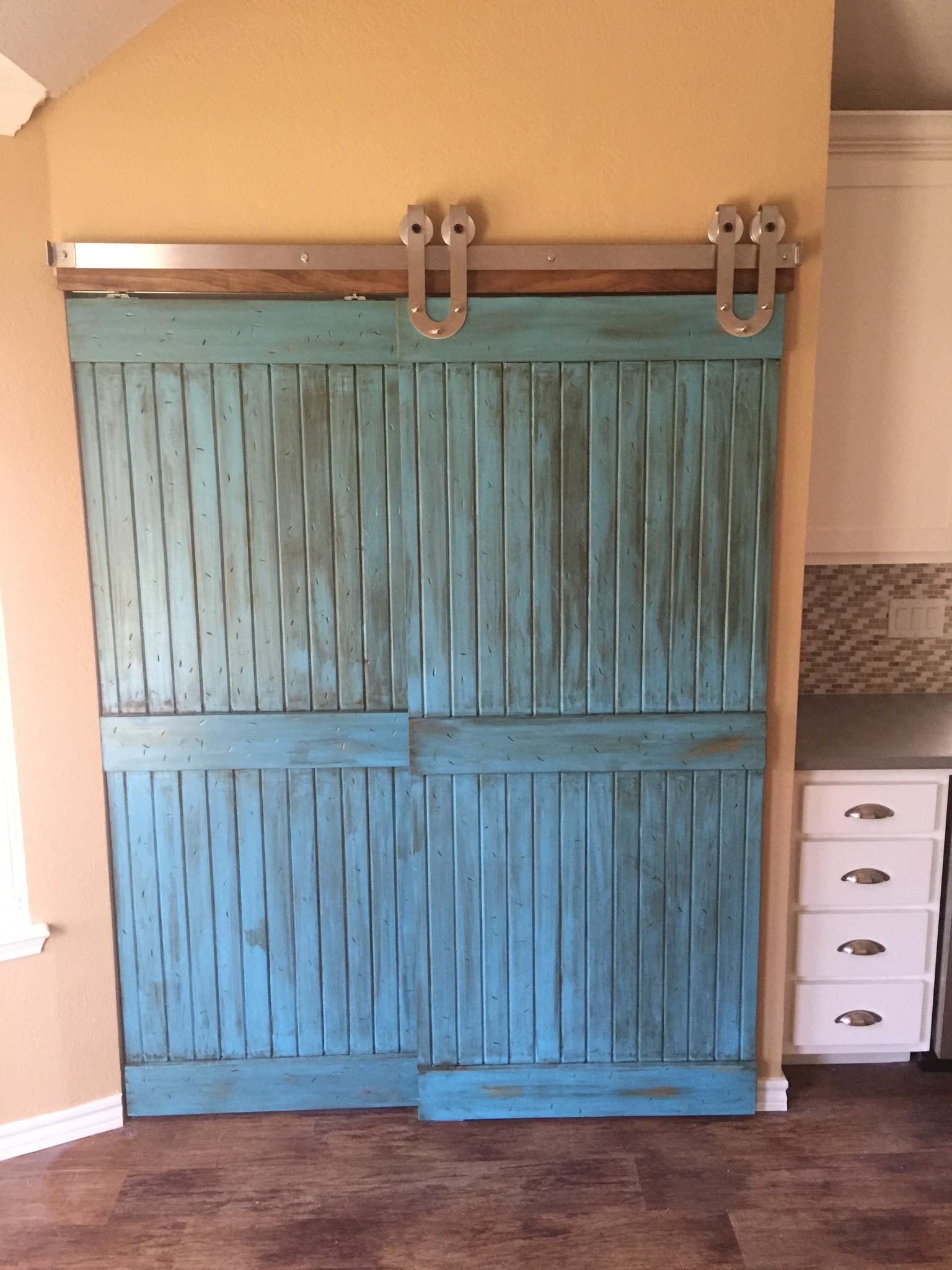 Sliding Barn Doors Add Personality to Our Client’s New Pantry