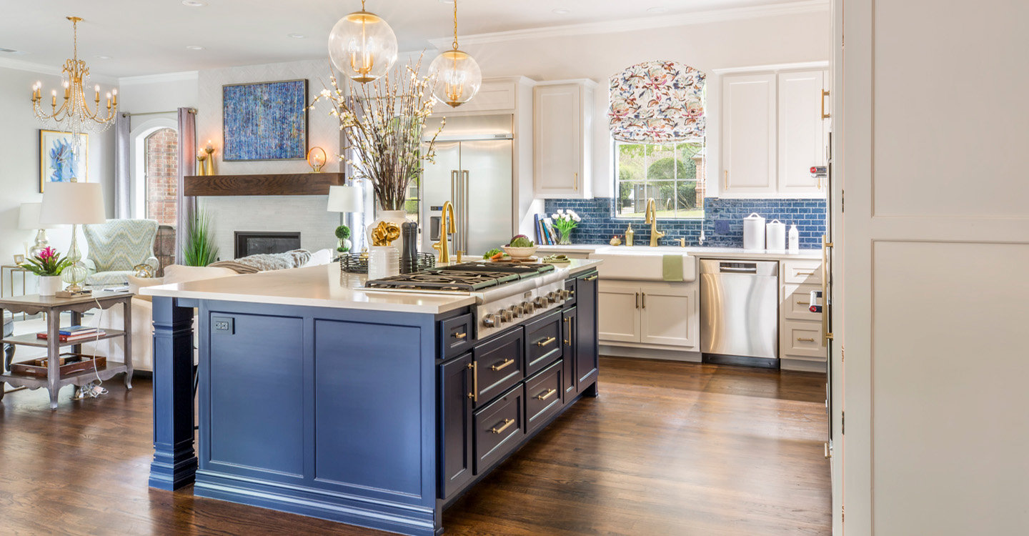 Kitchen Remodeling Medford Design Build Tx with blue accents