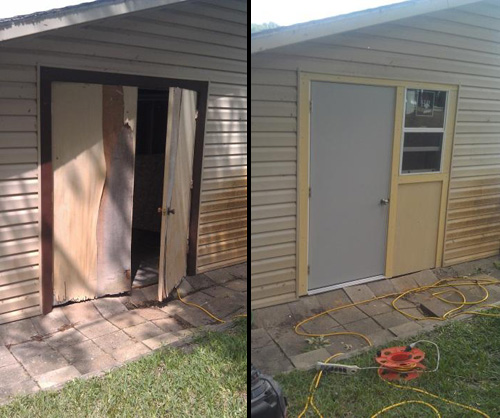 door before and after