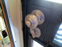 security door deadbolt