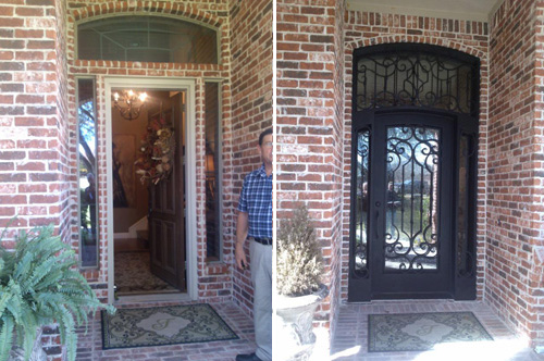 iron door before and after