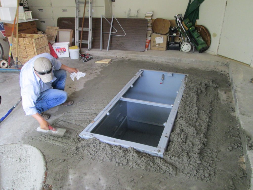 Install an underground storm shelter to protect your family during spring storms