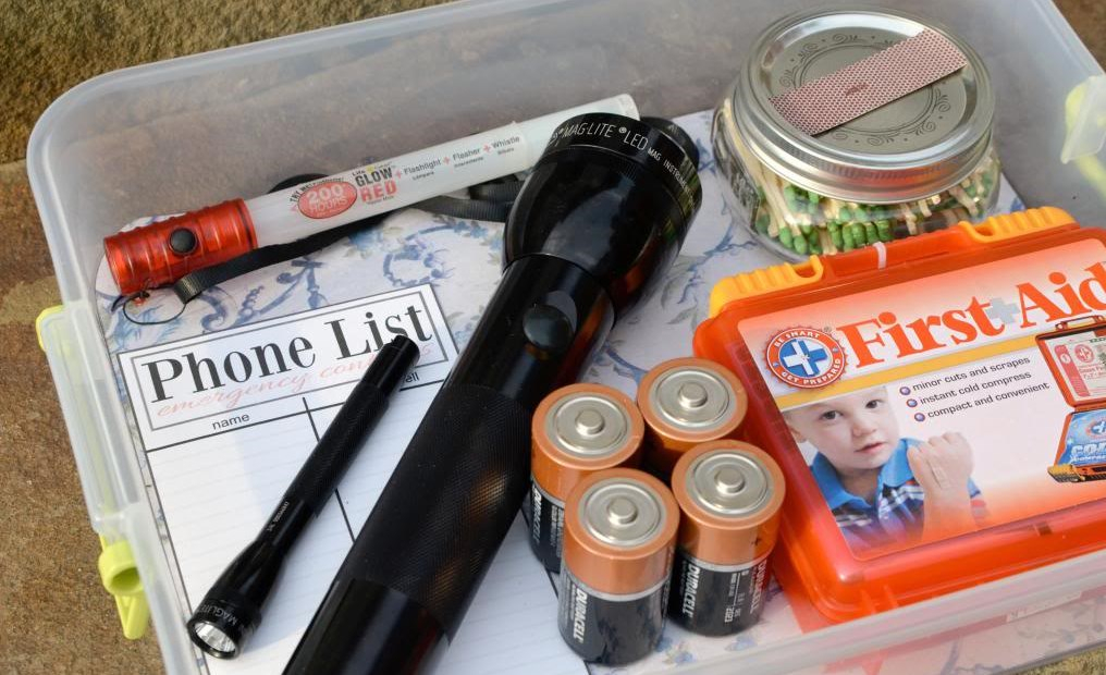 Prepare an emergency kit to keep on hand during spring storms
