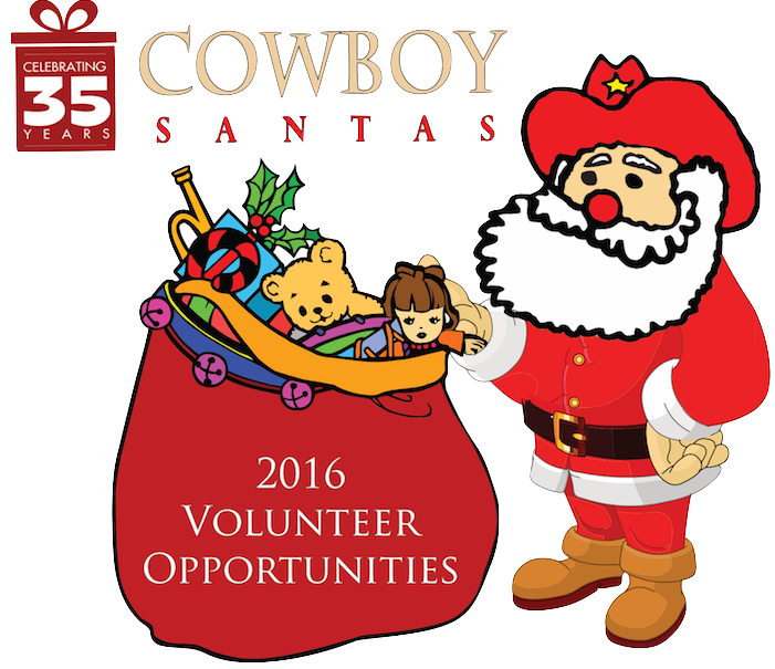 Cowboy Santas: 2016 Volunteer Opportunities