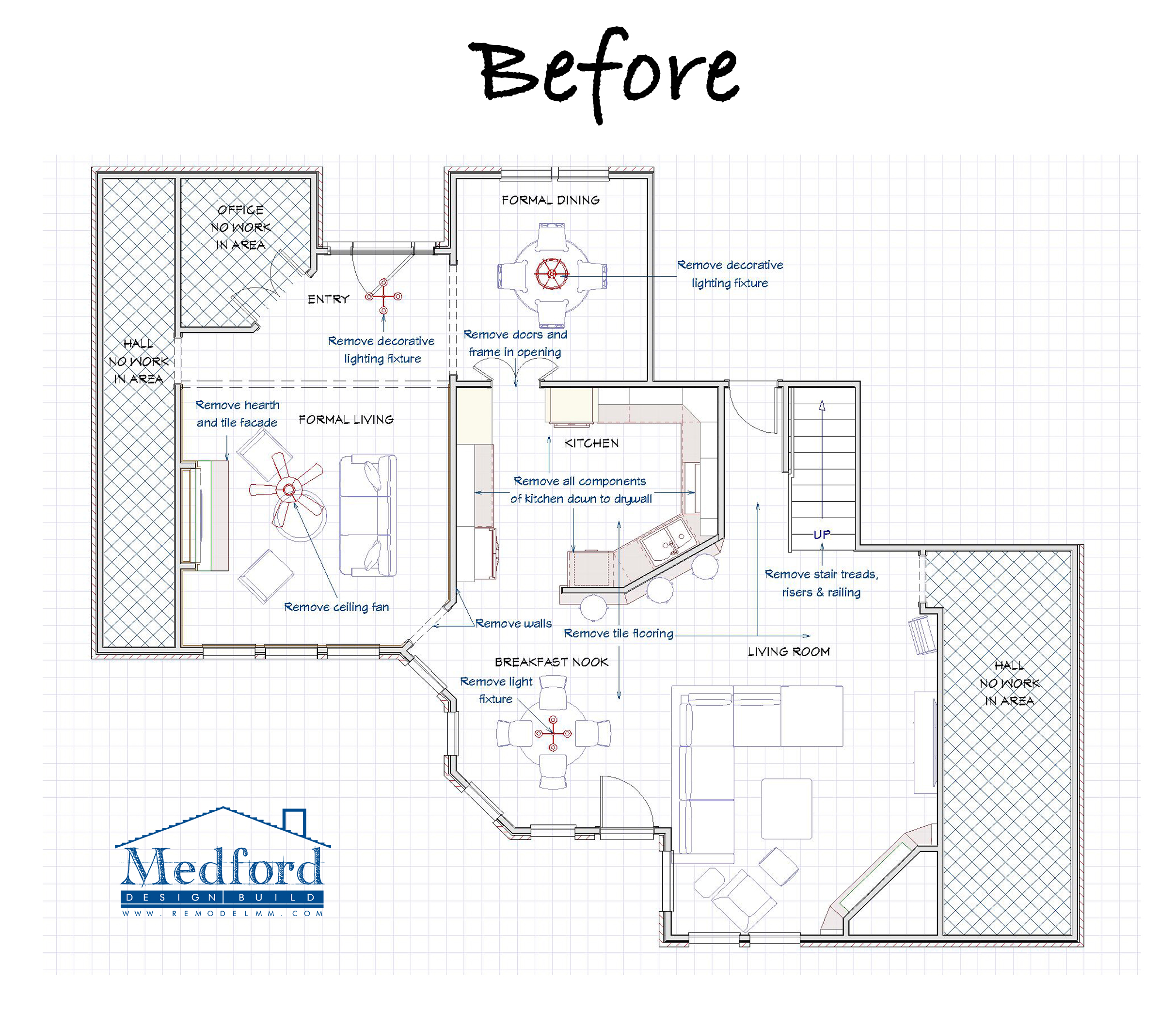 Southlake home's original floor plan before a major remodel