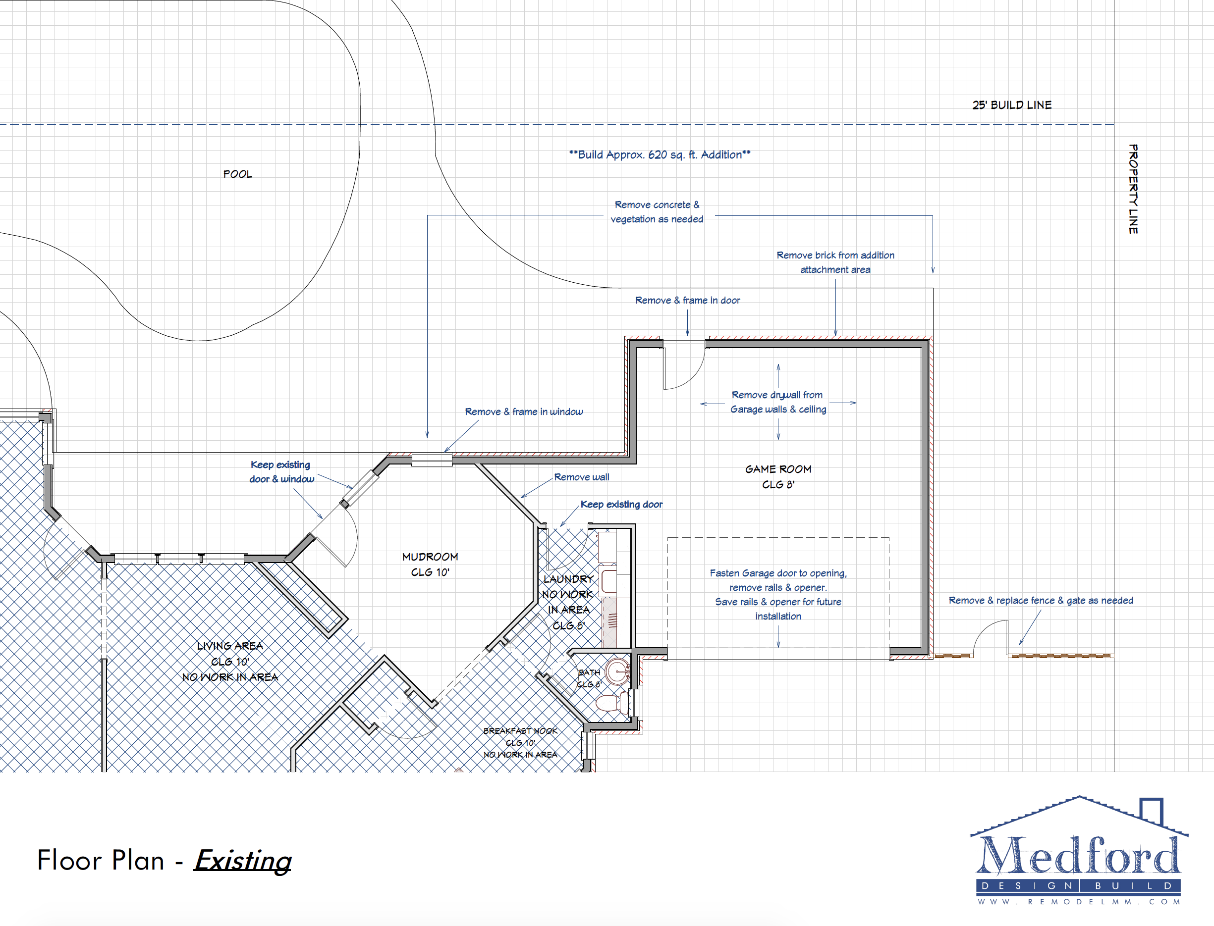 master suite addition - floor plans