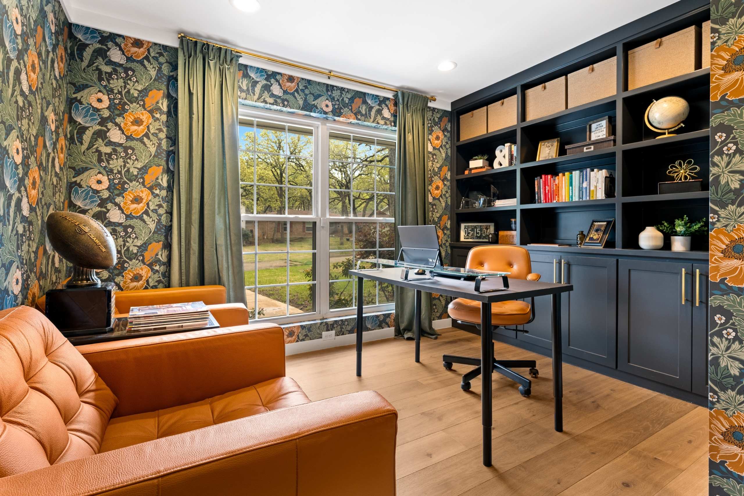 Medford Design-Build specialty space open concept home office remodel in Arlington, TX