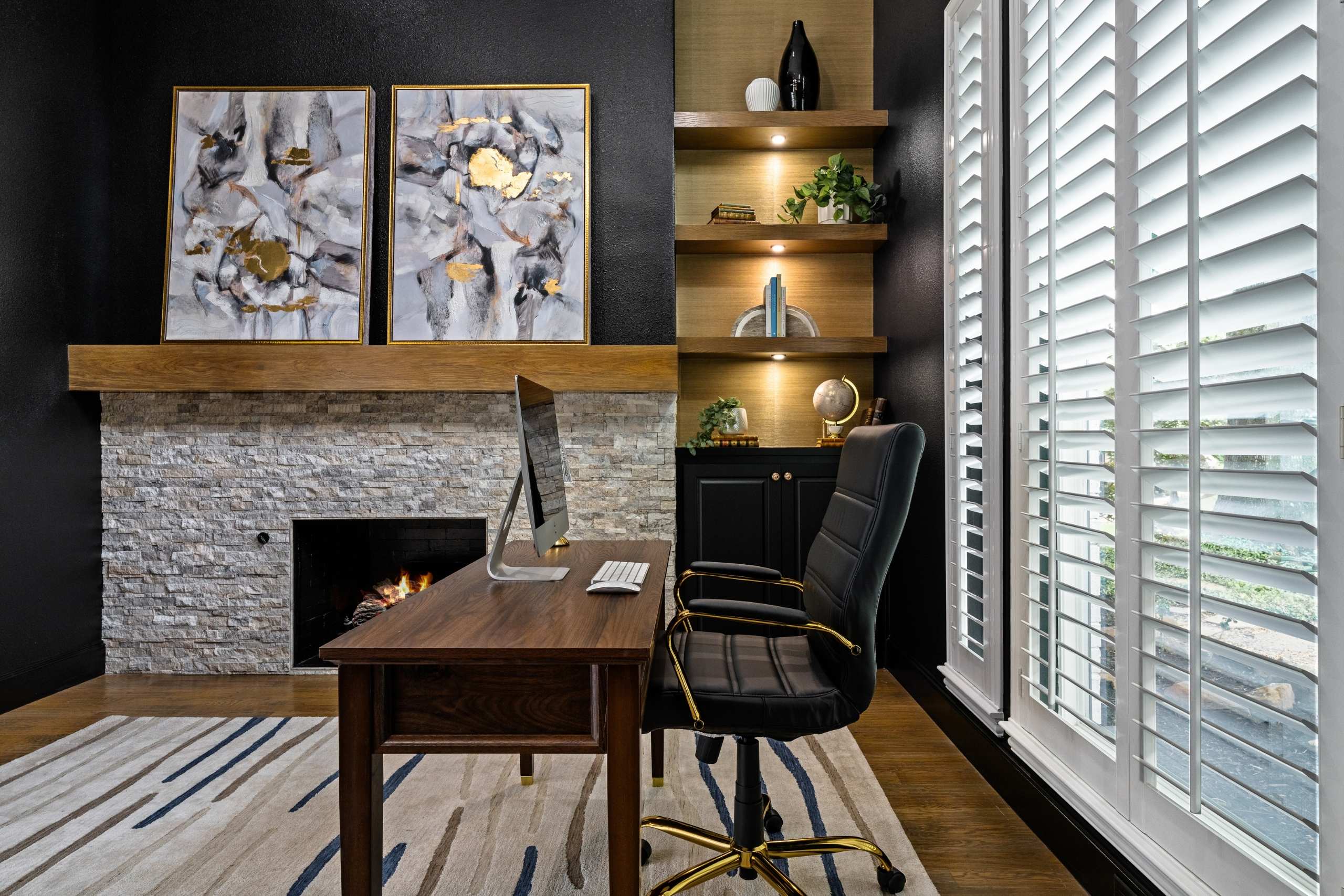 Colleyville, TX home office conversion 