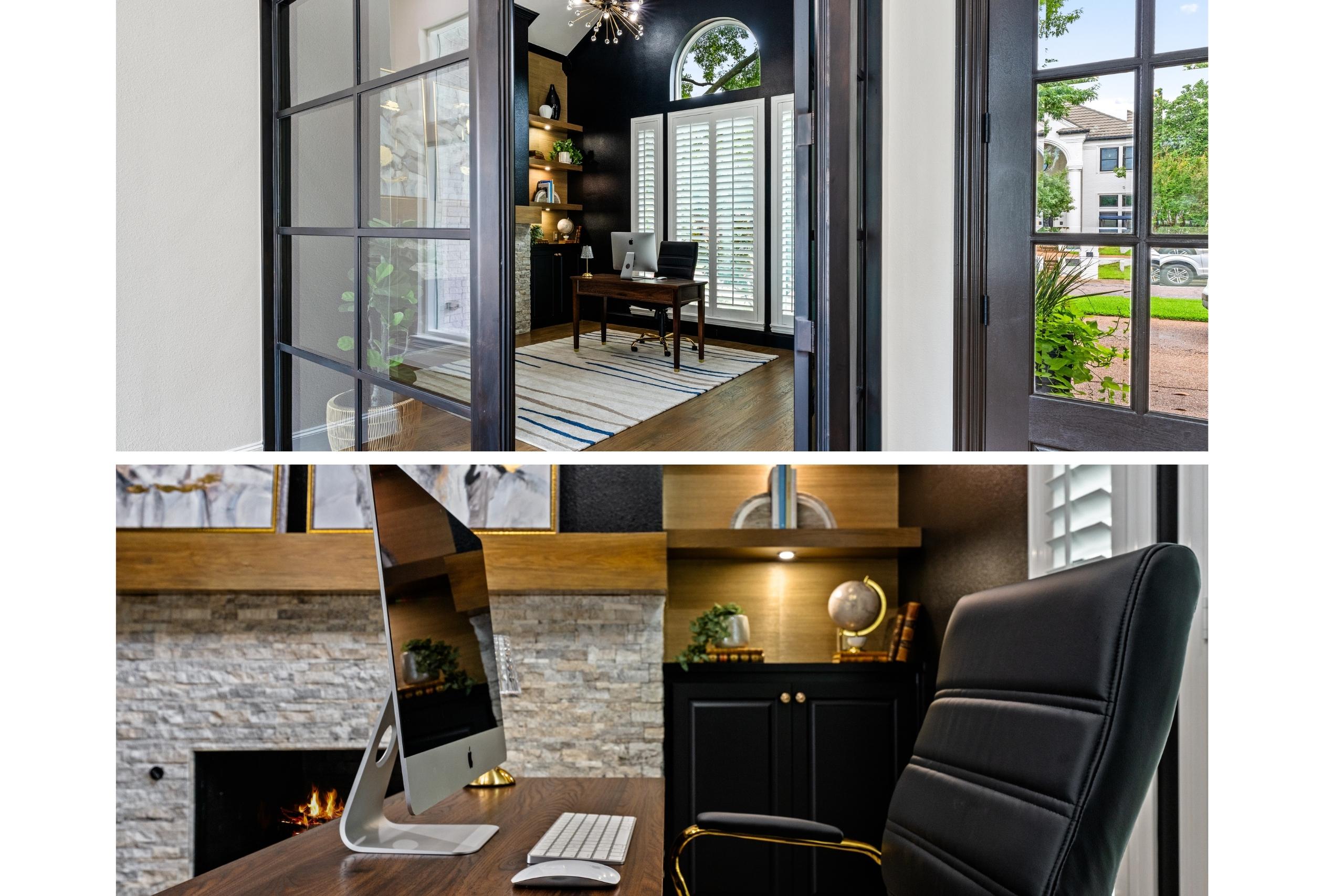 Colleyville, TX home office conversion