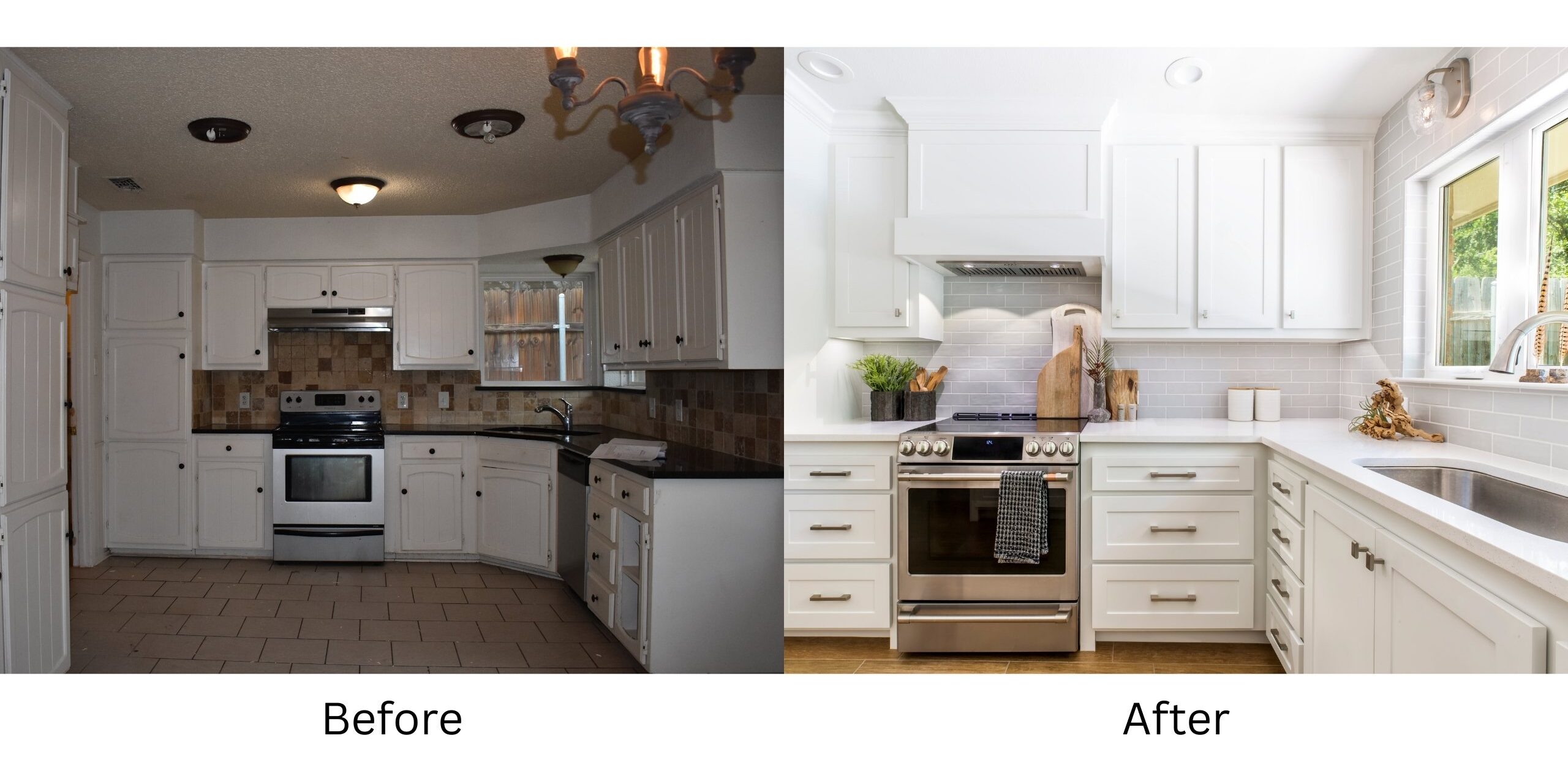 Medford Design-Build Before & After Kitchen Remodel in Arlington, TX